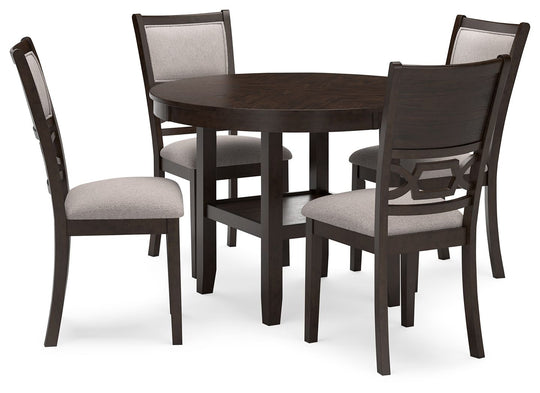 Langwest - Dining Room Table Set (Set of 5) - Brown