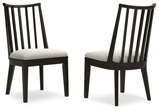 Galliden - Dining Upholstered Side Chair (Set of 2) - Black