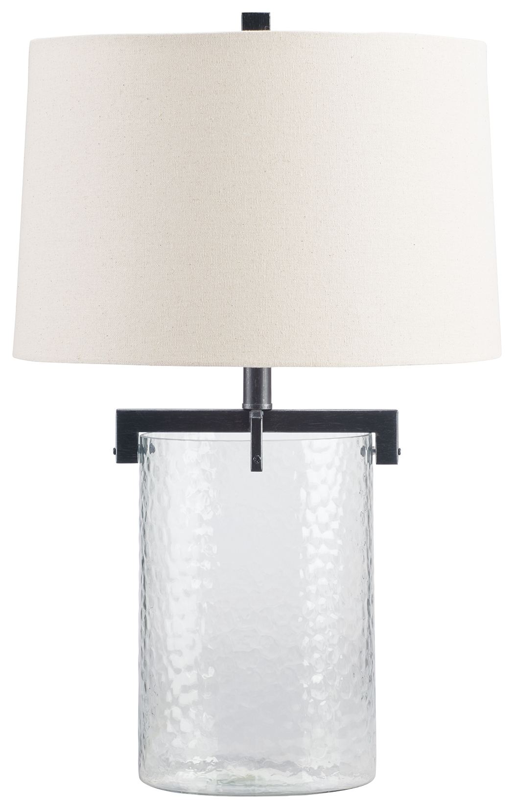 Fentonley - Clear / Antique Black - Glass Table Lamp