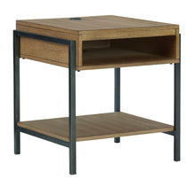 Fridley - Rectangular End Table - Brown / Black