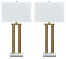 Coopermen - Gold Finish / White - Metal Table Lamp (Set of 2)