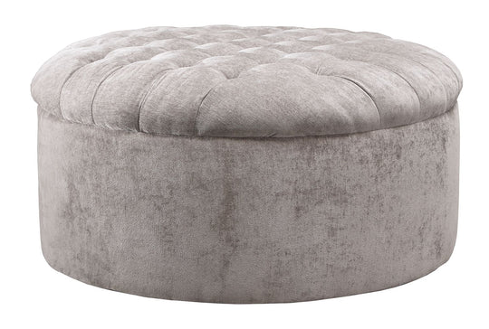 Carnaby - Oversized Accent Ottoman - Linen