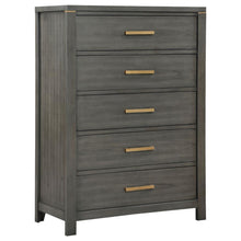 Kieran - 5-Drawer Bedroom Chest - Gray