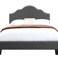 Madison - Upholstered Bed, Full - Charcoal Gray