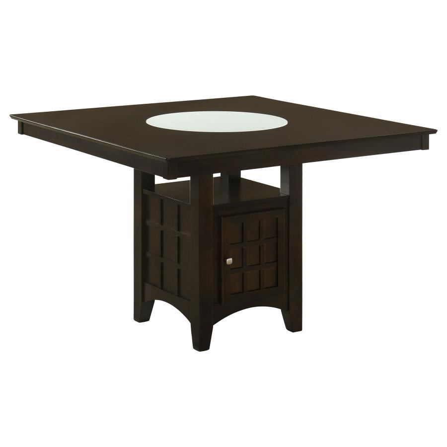 Gabriel - Square Counter Height Dining Table - Cappuccino