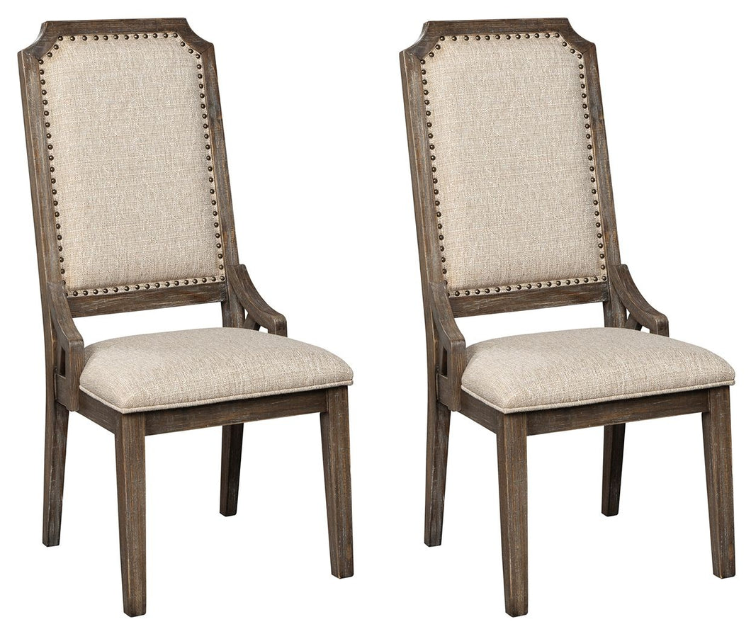 Wyndahl - Rustic Brown - Dining Uph Side Chair (Set of 2) - Framed Back
