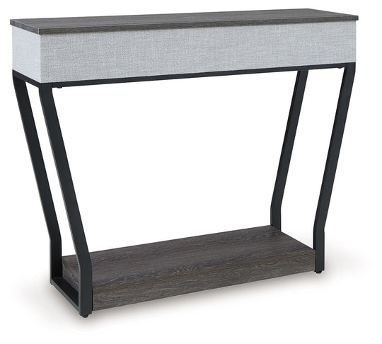 Sethlen - Console Sofa Table - Gray / Black