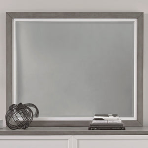 Palmetto Heights - Landscape Mirror - White
