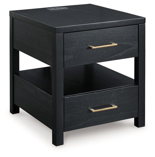 Winbardi - Rectangular End Table - Black