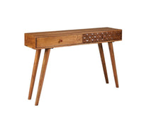 Lotus - 2-Drawer Console Table - Natural Brown