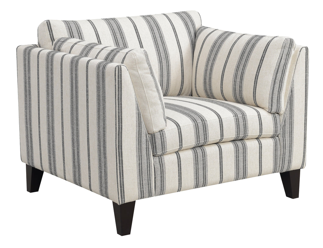 Elsbury - Accent Chair - Gray Stripe