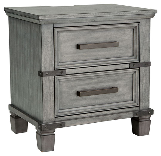 Russelyn - Two Drawer Night Stand - Gray