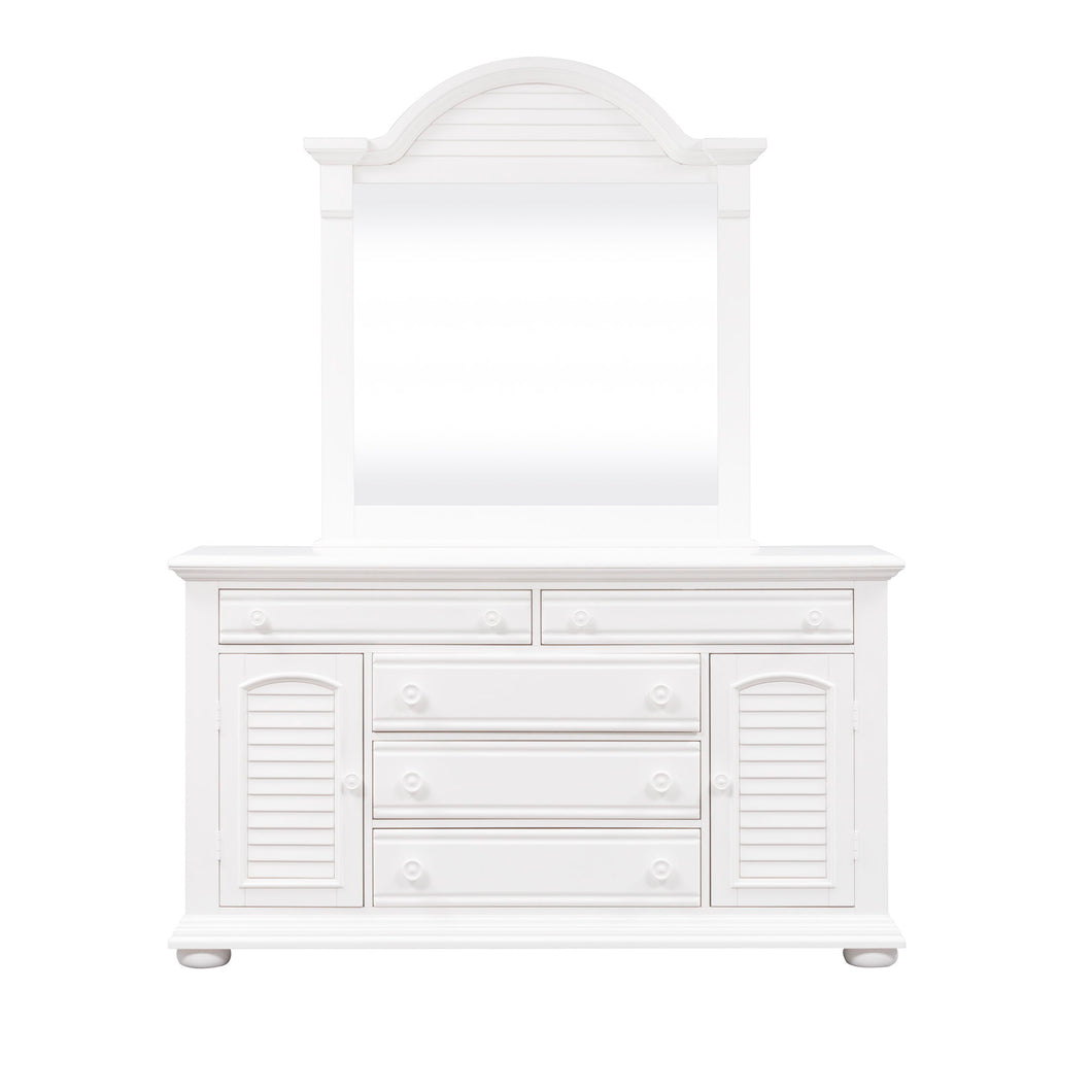 Summer House - Dresser & Mirror - White