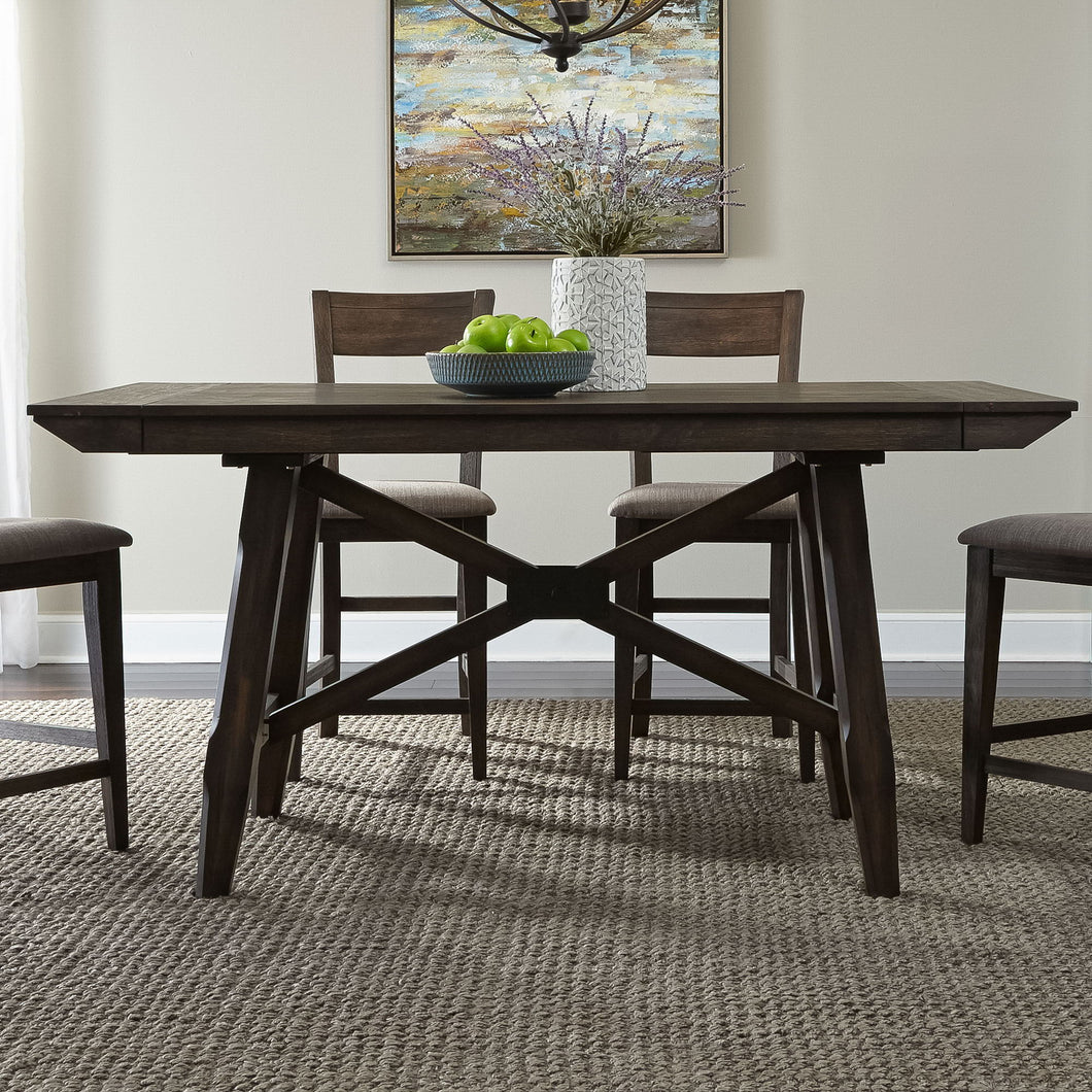 Double Bridge - Gathering Table Set - Dark Brown