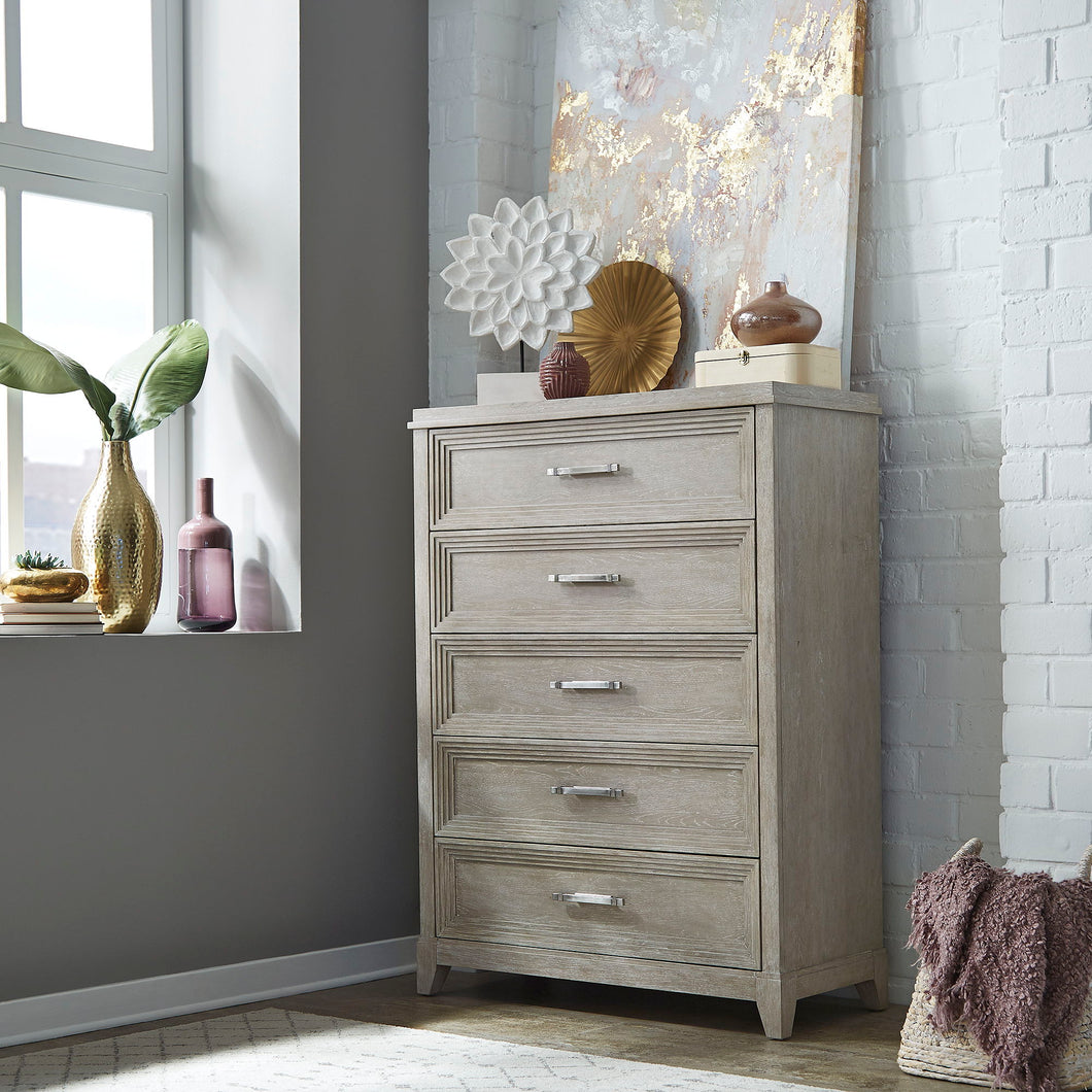 Belmar - 5 Drawer Chest - Washed Taupe