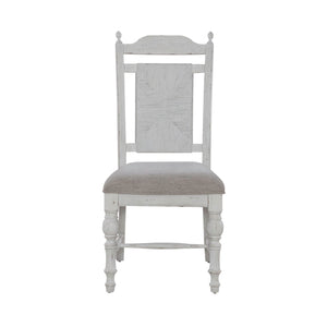 River Place - Panel Back Side Chair (RTA) - White