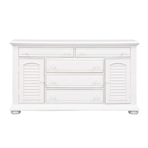 Summer House - 2 Door 5 Drawer Dresser - White