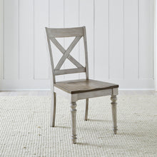 Cottage Lane - X Back Wood Seat Side Chair - White