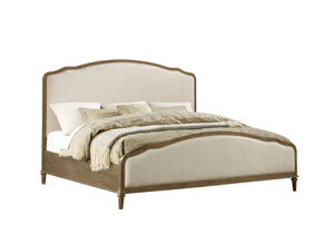Interlude - King Upholstered Bed - Sandstone Buff