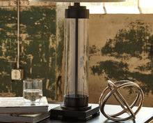 Talar - Clear / Bronze Finish - Glass Table Lamp