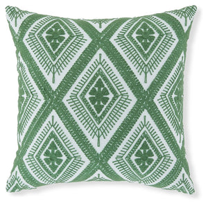 Bellvale - Green / White - Pillow (Set of 4)