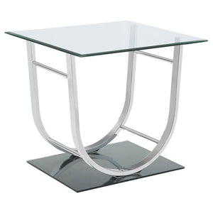 Danville - U-Shaped End Table - Chrome
