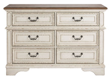Realyn - White / Brown / Beige - Dresser - 6-drawer
