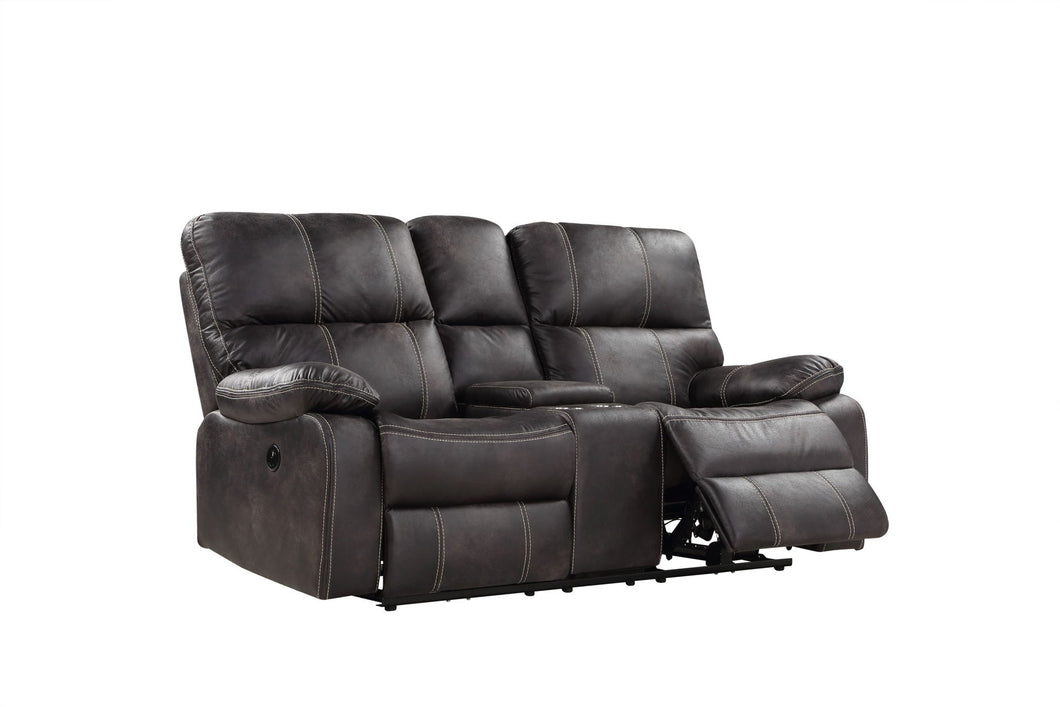 Jessie James - Power Loveseat - Dark Graphite