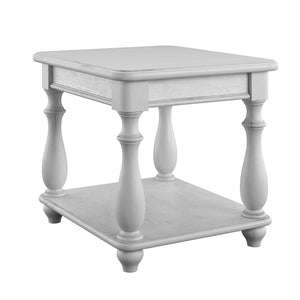 New Haven - Square End Table - Oyster Shell