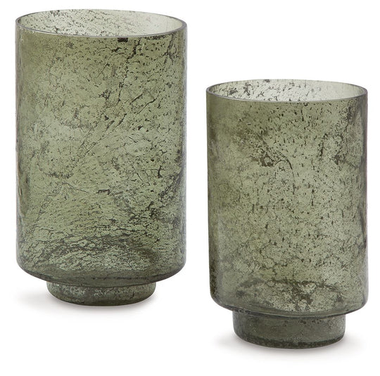 Clarkton - Candle Holder Set (Set of 2) - Green