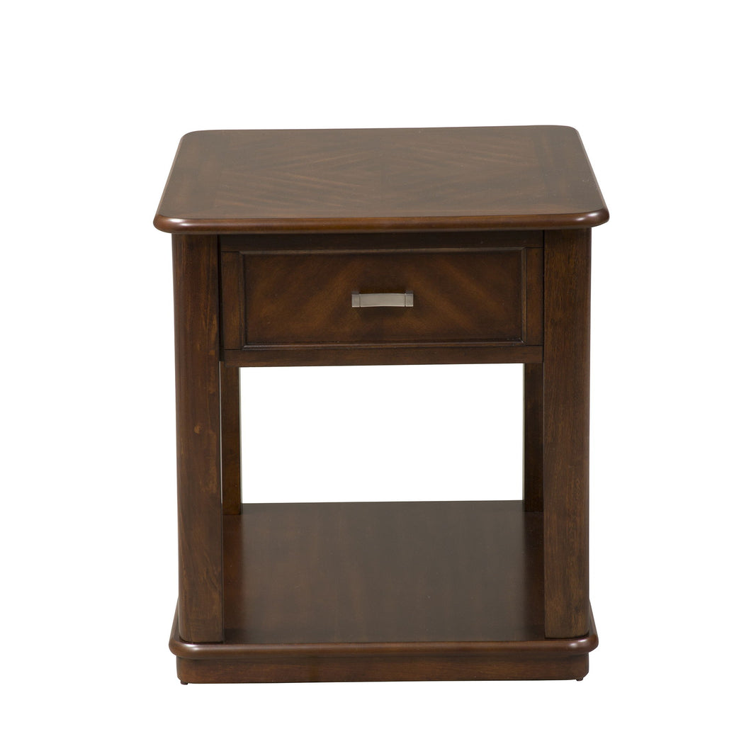 Wallace - End Table - Dark Brown