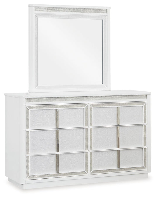 Chalanna - Dresser And Mirror - White