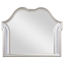 Evangeline - Camel Top Dresser Mirror Silver Oak