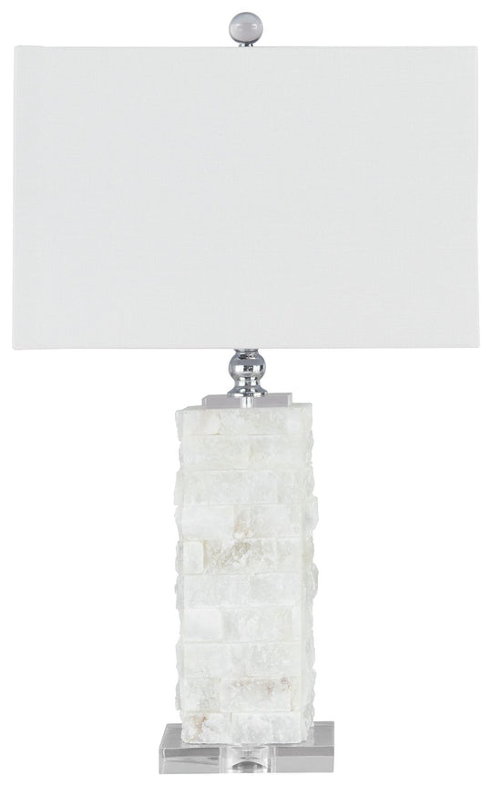 Malise - Alabaster Table Lamp  - White