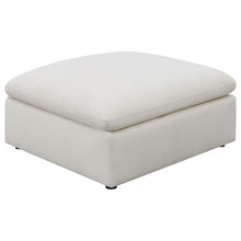 Hobson - Cushion Seat Ottoman - Off-White