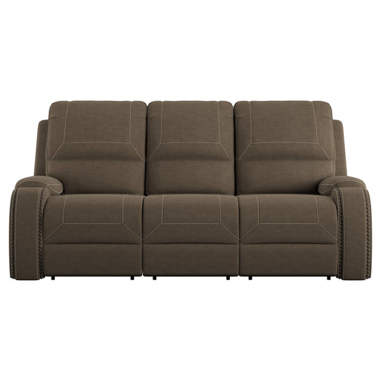 Adrian - Reclining Sofa - Walnut Brown