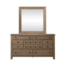 Grandpas Cabin - 7 Drawers Dresser & Mirror - Light Brown