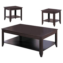 Brooks - 3 Piece Occasional Table Set With Lower Shelf - Cappuccino