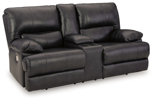 Mountainous - Power Reclining Loveseat With Console /Adj Headrest - Eclipse