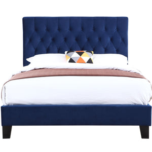 Amelia - Upholstered Bed, Full - Navy