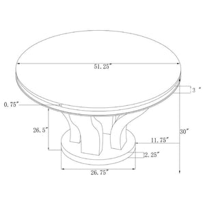 Anchorage - Round Dining Table - Chrome And Black