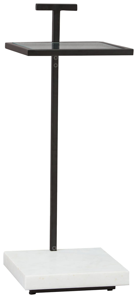 Mannill - Accent Table - Black / White