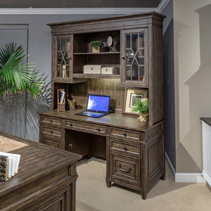 Paradise Valley - Credenza & Hutch - Dark Brown