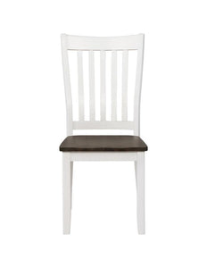 Kingman - Slat Back Dining Chairs (Set of 2) - Espresso And White