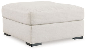 Accomplished - Stone - Oversized Accent Ottoman - Fabric