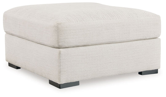 Accomplished - Oversized Accent Ottoman - Fabric - Stone
