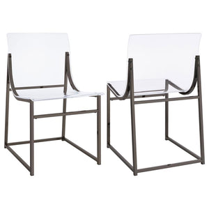 Adino - Acrylic Dining Side Chair (Set of 2) - Clear