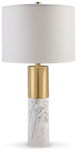 Samney - Gold Finish / White - Metal Table Lamp (Set of 2)