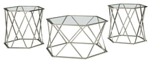 Madanere - Chrome Finish - Occasional Table Set (Set of 3)
