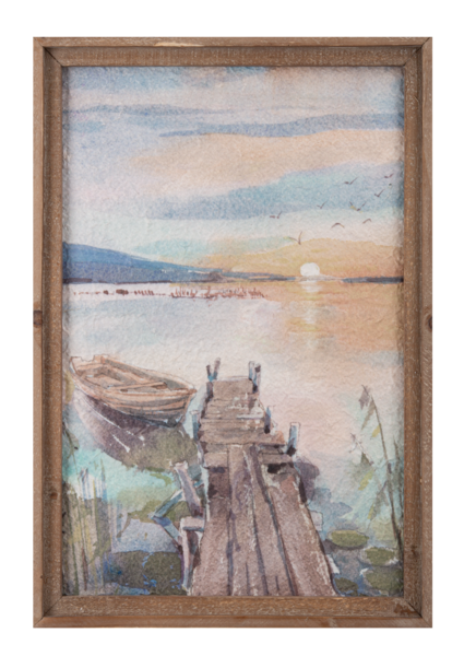 Sunset on the Water Wall Decor